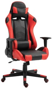 14730004 Καρέκλα Γραφείου Gaming NAVAN Κόκκινο/Μαύρο PVC 68x53x122-131cm , 1 Τεμάχιο