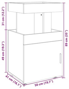 ΤΡΟΛΕΪ ΜΠΑΡ ΚΑΦΕ ΔΡΥΣ 50X41X89 ΕΚ. ΕΠΕΞ. ΞΥΛΟ 848268