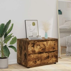 vidaXL Ντουλάπι αποθήκευσης Καπνιστό Δρύς 80 x 48 x 57 εκ