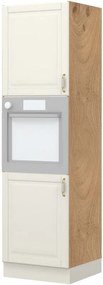 Επιδαπέδιο ντουλάπι φούρνου ψηλό Toscana K21-60-2KR-Καρυδί - 60.00Χ60.00Χ216.00cm