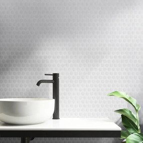 Αυτοκόλλητο Πλακάκι 3D (30.5x25) L-C Pointille White 1770158