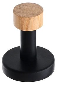 ESTIA ΚΡΕΜΑΣΤΡΑ ΕΠΙΤΟΙΧΙΑ BAMBOO ESSENTIALS ΜΟΝΗ ΜΕΤΑΛΛΙΚΗ ΜΑΥΡΗ