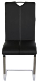 Καρέκλα Τραπεζαρίας DKD Home Decor Μαύρο Μέταλλο Πολυουρεθάνιο (59 x 45 x 102 cm)