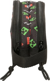 Διπλή Κασετίνα Minecraft Μαύρο 21 x 8 x 6 cm