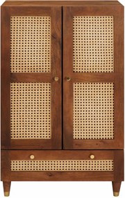 vidaXL Ψηλή Επιφάνεια Καφέ 60 x 33,5 x 100 εκ. Στερεό ξύλο μάνγκο