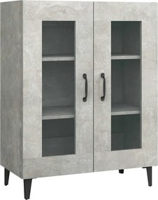 vidaXL Ντουλάπι Γκρι Σκυροδέματος 69,5x34x90 εκ. Επεξεργασμένο Ξύλο