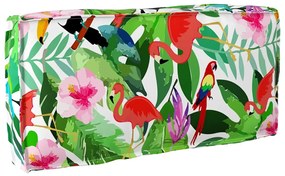 vidaXL Μαξιλάρι παλέτας για πλάτη Floral Πολύχρωμο 80 x 40 x 12 cm