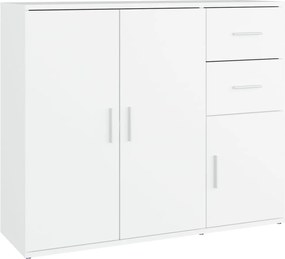 vidaXL Ντουλάπι Λευκό 91 x 29,5 x 75 εκ. από Επεξεργασμένο Ξύλο