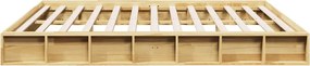 vidaXL Πλαίσιο κρεβατιού χωρίς στρώμα 180x200 cm μασίφ ξύλο δρυς