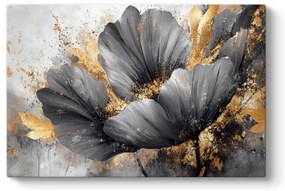 Πίνακας σε καμβά &quot;Flowers Whispering in the Night&quot; Megapap ψηφιακής εκτύπωσης 140x100x3εκ.
