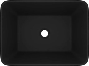 vidaXL Νιπτήρας Πολυτελής Μαύρο Ματ 41 x 30 x 12 εκ. Κεραμικός