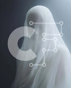 Intra Συλλεκτικό Ξύλινο Παζλ Plywood  4mm - Ghostly Woman με λευκό πέπλο Σε Ξύλινο Κουτί - Διαστάσεις Puzzle: 10x10 cm – 25 κομμάτια