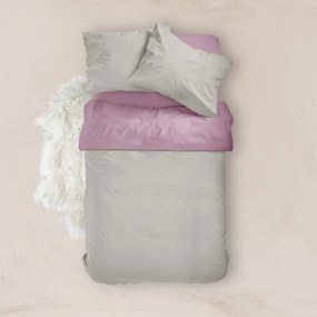 Παπλωματοθήκη Μονόχρωμη Solid Διπλή Puce-Grey 220 x 240 cm 000302118082