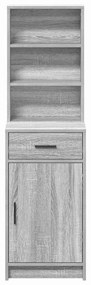 vidaXL Highboard Γκρίζο Σονομα 40 x 40,5 x 135 εκ. Επεξεργασμένο ξύλο
