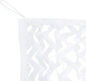 vidaXL Δίχτυ Σκίασης Παραλλαγής Λευκό 525x205 εκ. με Σάκο Αποθήκευσης