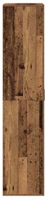vidaXL Γραφείο με ράφι Παλιό Ξύλο 80 x 39 x 178 εκ Επεξεργασμένο ξύλο