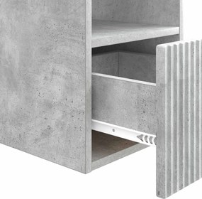 vidaXL Ντουλάπι Μπάνιου Γκρι Σκυροδέματος 30 x 35 x 50 εκ.