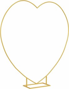 vidaXL Αψίδα Γάμου Χρυσό 195 x 35 x 211 εκ Ατσάλι