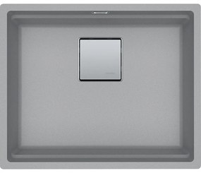Franke Kubus 2 KNG 110-52 Stone Grey Υποκαθήμενος Γρανιτένιος Νεροχύτης 60cm