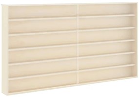 vidaXL Ξύλινη βιτρίνα συλλεκτών Καφέ 100 x 8,5 x 54 εκ Κόντρα πλακέ