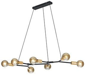 Φωτιστικό Οροφής - Ράγα Cross 306700732 Black-Gold Trio Lighting Metal