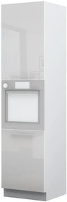 Επιδαπέδιο ντουλάπι φούρνου ψηλό Raval K23-60-2KR-Λευκό - Λευκό γυαλιστερό - 60.00Χ60.00Χ235.00cm