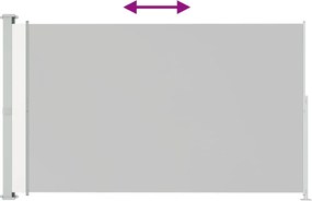 vidaXL Σκίαστρο Πλαϊνό Συρόμενο Βεράντας Κρεμ 220 x 300 εκ.