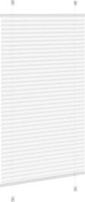 vidaXL Πλισέ περσίδα Λευκό 80x150 cm Πλάτος υφάσματος 79,4 cm