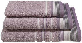 Πετσέτα Βαμβακερή Προσώπου 50x90εκ. Satin Stripe Lilac Komvos 7005912-8