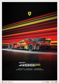 Εκτύπωση τέχνης Ferrari 499P - 2024