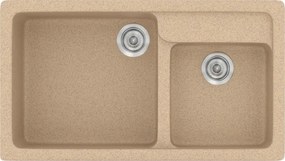 Sanitec Classic 317 (90×51) - Γρανιτένιος νεροχύτης - Granite BEIGE