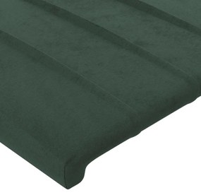 Κεφαλάρι με Πτερύγια Σκούρο Πράσινο 103x23x78/88 εκ. Βελούδινο 3117427
