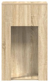 vidaXL Πύργος υπολογιστών με συρτάρι Δρυς sonoma 30x44x74 cm