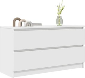 vidaXL Έπιπλο Τηλεόρασης Λευκό 100x35x54 εκ. Επεξεργασμένο Ξύλο