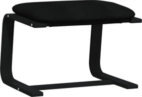 vidaXL Υποπόδιο Μαύρο 51 x 41 x 40 εκ. Υφασμάτινο