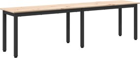 vidaXL παγκάκι Φυσικό 160 x 35 x 45 cm Στερεά ξυλεία πεύκου