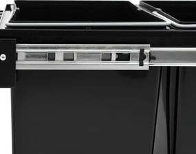 vidaXL Κάδος για Ντουλάπι Κουζίνας Συρόμενος 48 Λίτρων με Soft-Close
