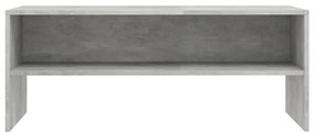 vidaXL Έπιπλο Τηλεόρασης Γκρι Σκυροδέματος 100x40x40 εκ. Επεξ. Ξύλο