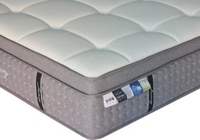 Στρώμα Luxury pakoworld pocket spring+gel memory foam+latex 34-36cm 150x200εκ