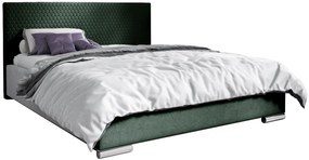 Επενδυμένο κρεβάτι Campo-Prasino-160 x 200