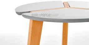 Tina Τραπεζάκι Σαλονιού Γκρι Ξύλινο 50x50x45
