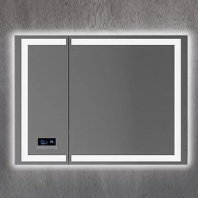 Furnibath K75A Led - Καθρέπτης μπάνιου με ντουλάπι 75×60 Led - 384