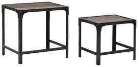 Σετ με 2 τραπέζια Home ESPRIT Φυσικό 48 x 36 x 45 cm