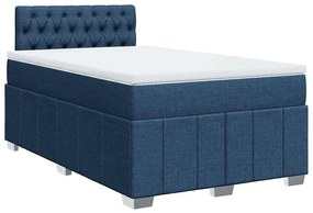 ΚΡΕΒΑΤΙ BOXSPRING ΜΕ ΣΤΡΩΜΑ ΜΠΛΕ 120X200 ΕΚ. ΥΦΑΣΜΑΤΙΝΟ 3289348