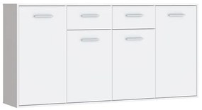 Μπουφές Drepen μελαμίνη σε λευκό χρώμα 162.3x34.2x81.7εκ Υλικό: MELAMINE - PP HANDLES 318-000023