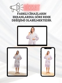 Stewehome διάλεξε unisex μπουρνούζι με κουκούλα γκρι ριγέ 100% βαμβακερό (S/M)