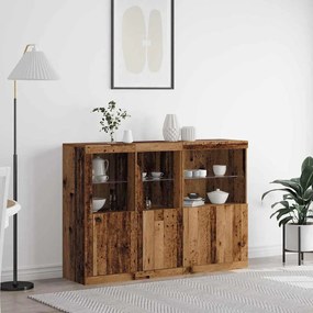 vidaXL Πλαϊνό γραφείο Παλαιό ξύλο 142.5 x 37 x 100 εκ.