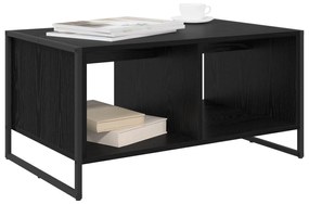 vidaXL Τραπεζάκι σαλονιού Μαύρη Οξυά 80 x 50 x 40 cm