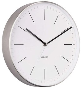 Ρολόι Τοίχου Minimal KA5732WH Φ27,5cm White Karlsson Μέταλλο