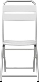 vidaXL Πτυσσόμενη Καρέκλα Κήπου 2 pcs Λευκό 42 x 52 x 82εκ